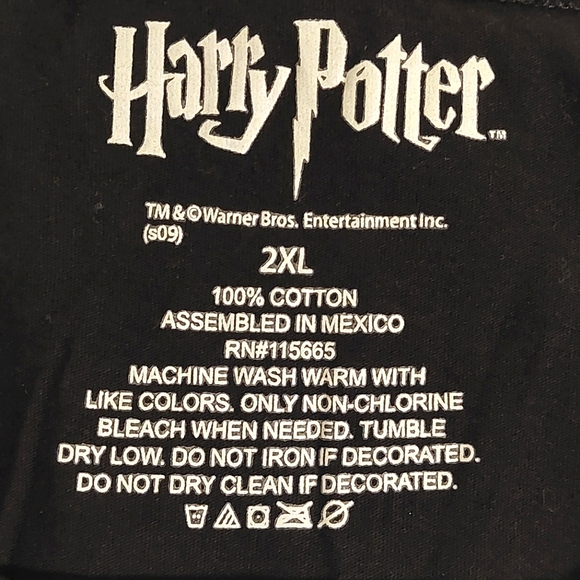 Harry Potter and the Half-Blood Prince Women's Jr. Black SS Graphic Tee NWOT 2XL - Picture 4 of 4